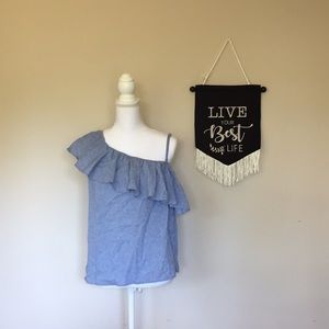 NWOT Free People Chambray Tank
